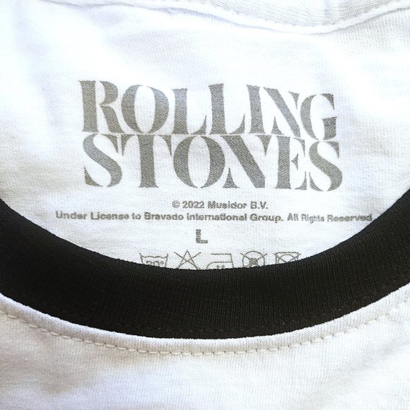 Rolling Stones LA Colleseum 1981 rock Ringer Official Unisex T-Shirt L NWT - Picture 4 of 5